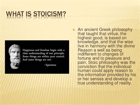 The Philosophy Of Stoicism