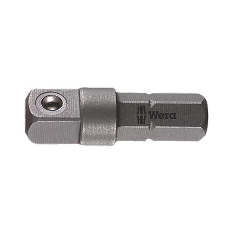 Wera Socket Adapter Square Drive To Hex Bit 1 4 Hex Male 1 4