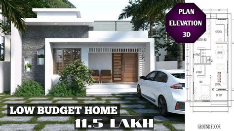 850 Sq Ft 2bhk Contemporary Style Single Floor House And Free Plan 11