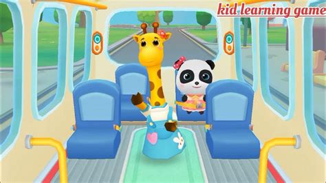 Baby Panda School Bus Baby Bus Cartoonkids Cartoon Babybus