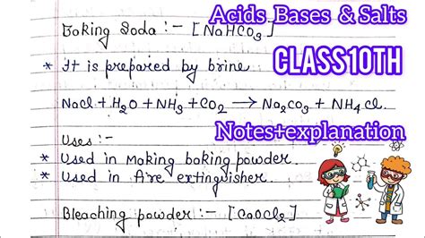 Acids Bases And Salts 👩‍🔬🧪class 10 One Shot With Notes Allinone