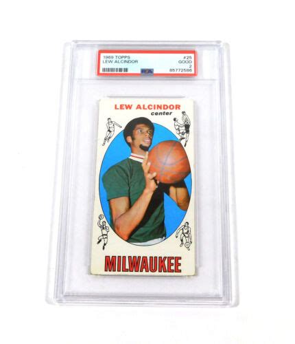 Topps Lew Alcindor Kareem Abdul Jabbar Rookie Bucks Psa