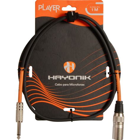 Cabo Para Microfone Player Xlr M X P M M Preto Hayonik Hayonik