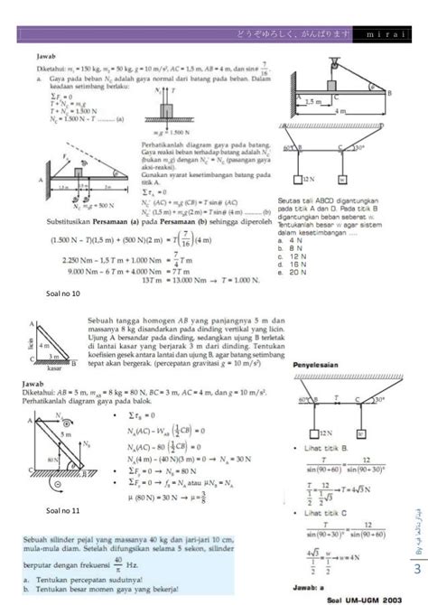 Detail Contoh Soal Dinamika Rotasi Dan Kesetimbangan Benda Tegar Koleksi Nomer 16