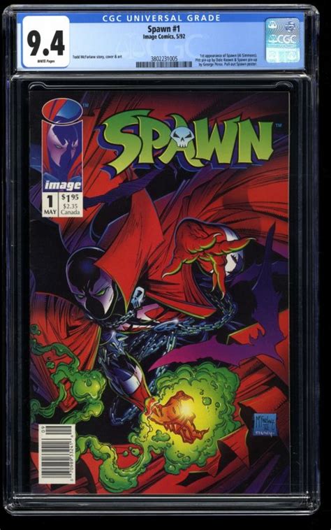 Spawn Cgc Nm White Pages Newsstand Variant Mcfarlane Comic