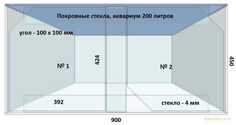 Аквариум 200 литров размеры | Аквариум по размерам