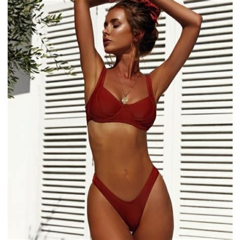 Swim New Underwire Top With High Cut Legs Bikini Set Poshmark