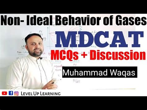 Non Ideal Behavior Of Gases Mdcat Chemistry Mcqs With Discussion