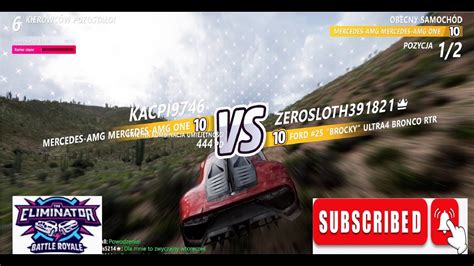 Forza Horizon 5 Eliminator Mercedes AMG ONE 10 Vs Ford BROCKY 10