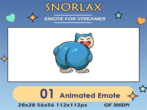 Twerking Snorlax Pokemon Animated Emote Animated Twerking Snorlax