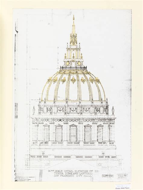 Architectural Working Drawings Of The San Francisco City Hall