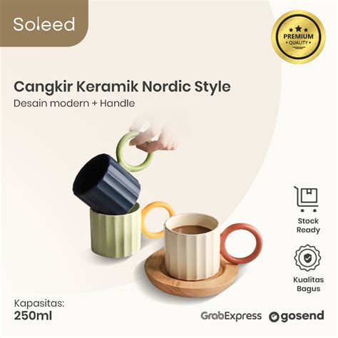 Jual Soleed Cangkir Keramik Kopi Teh Nordic Ceramic Mug Handmade Rustic