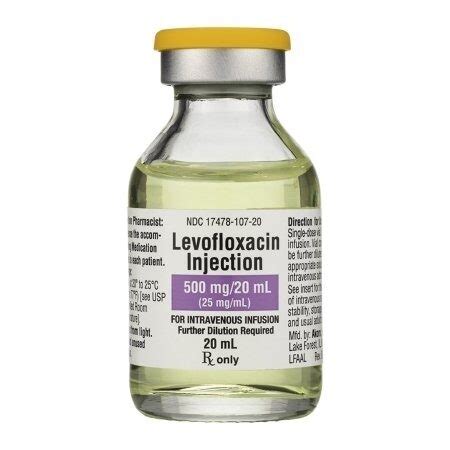 Levofloxacin 25mg ML SDV 20mL Vial McGuff Medical Products