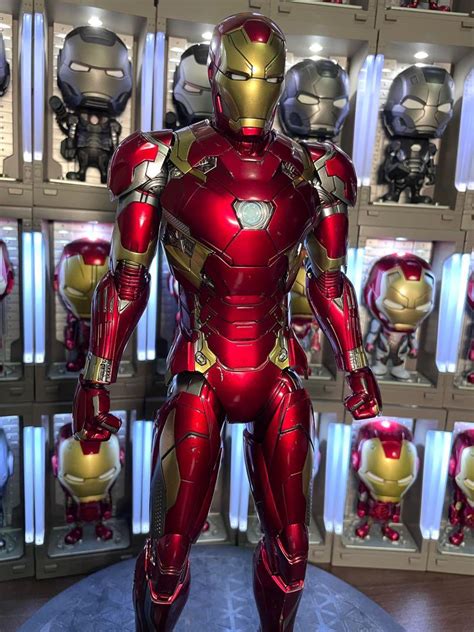 MARVEL CAPTAIN AMERICA CIVIL WAR HOT TOYS SCALE MMS D TONY STARK IRON MAN MK XVLI