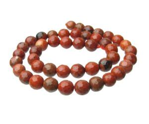 Red Jasper Faceted Round Gemstone Beads 8mm Strand My Beads