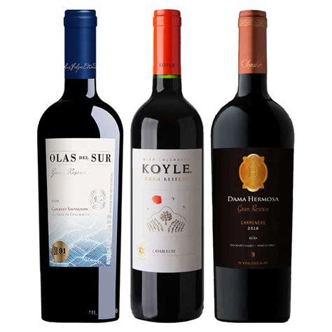 Booz Cl Trio Perfecto X Vino Olas Del Sur Gran Reserva Cabernet