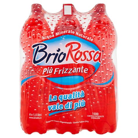 ACQUA FRIZZANTE BRIO ROSSA ROCCHETTA LT 1 5 L Ecommerce Secondo Iper