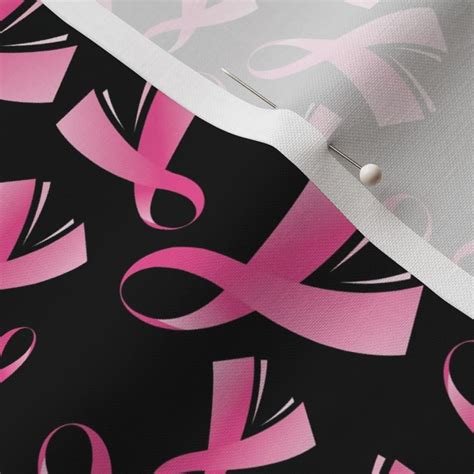 Breast Cancer Awareness Ribbon Pink Fabric Spoonflower