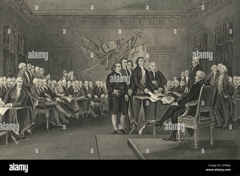 Declaration of independence by John Trumbull Stock Photo - Alamy