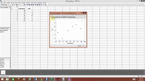 Simple Linear Regression In Jmp Youtube