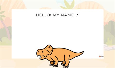 Editable Name Tags Dinosaur Theme Made By Teachers