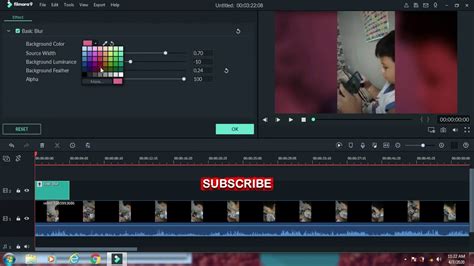 How To Edit Portrait Video In Filmora9 With Background Blur Effect