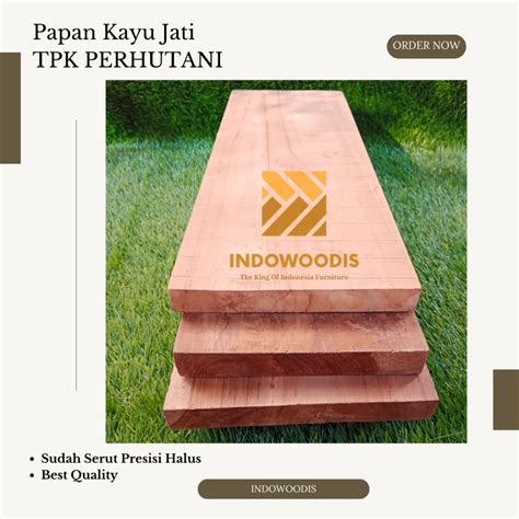 Jual Papan Kayu Jati Tpk Perhutani Ukuran Lebar Cm Tebal Cm