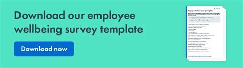 How To Run An Employee Wellbeing Survey Free Template