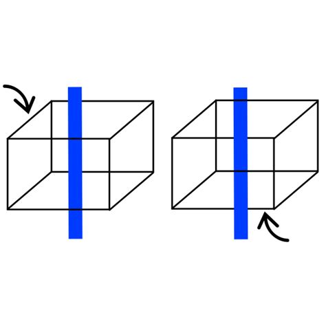 Necker cube simple vector drawing | Free SVG