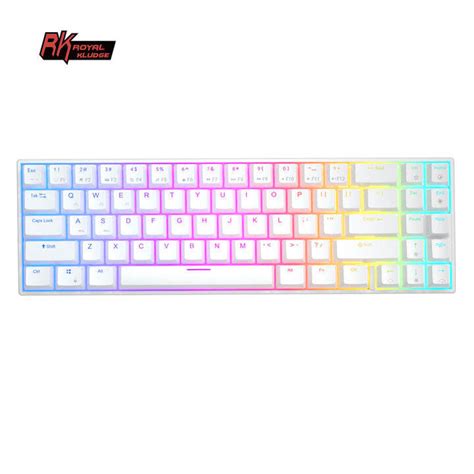 RK Royal Kludge RK71 Mechanical Keyboard 3 Modes Hot Swappable 71 Key Design Wireless Gaming