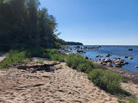 Premium Photo | The baltic sea beach in estonia