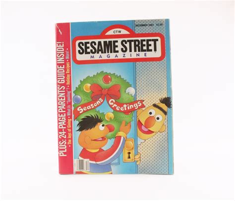 Vintage Magazine, Sesame Street Magazine, December 1987, Seasons ...