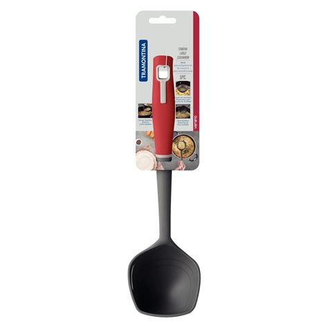 Tramontina Verano Red Nylon ladle with Polypropylene Handle | Tramontina