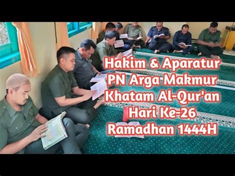 Puasa 26 Ramadhan Hakim Aparatur Pengadilan Negeri Arga Makmur