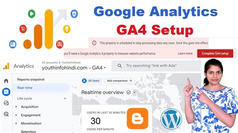 Google Analytics GA4 Setup 2023 In Hindi On Blogger WordPress