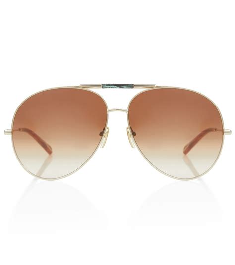 Chloe Ulys Aviator Sunglasses Chloe