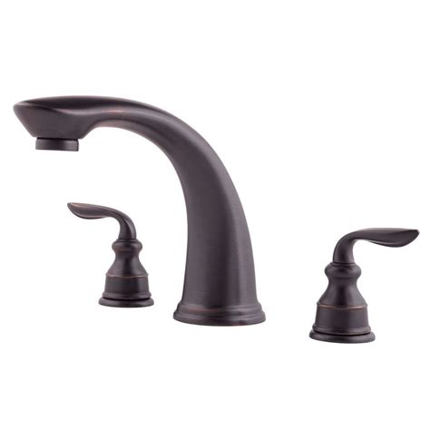 Pfister Avalon Tuscan Bronze 2 Handle Fixed Deck Mount Tub Faucet At