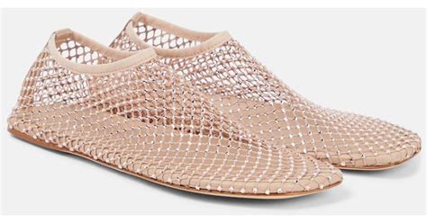 Christopher Esber Minette Crystal Embellished Flats In Pink Lyst