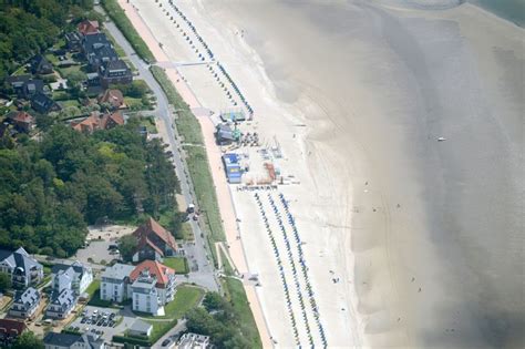 Wyk Auf F Hr Aus Der Vogelperspektive Sandstrand Landschaft An Der