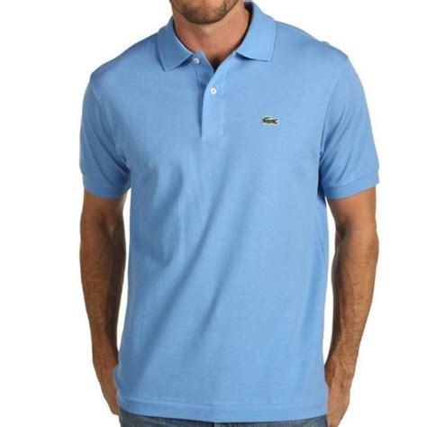 MENS LACOSTE CLASSIC POLO SHIRT SKY BLUE L1212 Dealzsmart Pique Polo