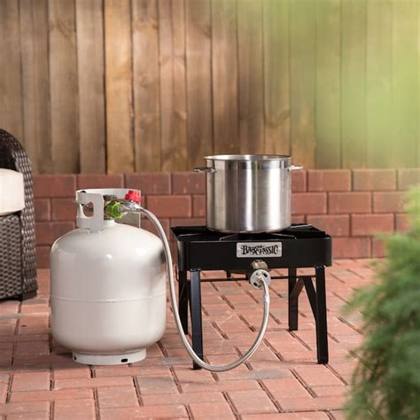 Bayou Classic 1 Burner Propane 20 Lb Cylinder Manual Iron Outdoor Stove In The Outdoor Burners