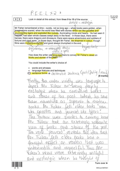 GCSE English Language Paper 1: AQA Past Papers Model Answers — First ...