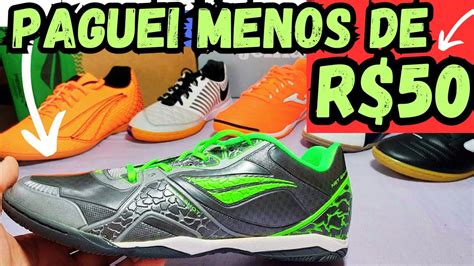 COMO COMPRAR CHUTEIRA BOA E BARATA FUTSAL PAGUEI MENOS DE R 50 00 E