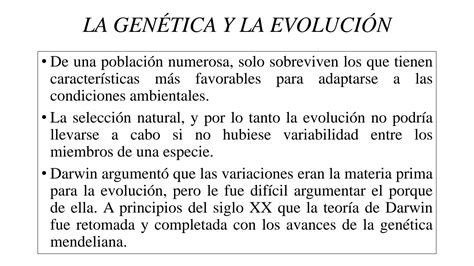 Solution La Gen Tica Y La Evoluci N Studypool