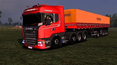 ETS 2 VIDA REAL MOSTRANDO OS DETALHES DO CONJUNTO SCANIA 8X2