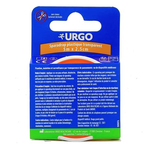 Urgoplastic Sparadrap Plastique Transparent Cmx M Urgo