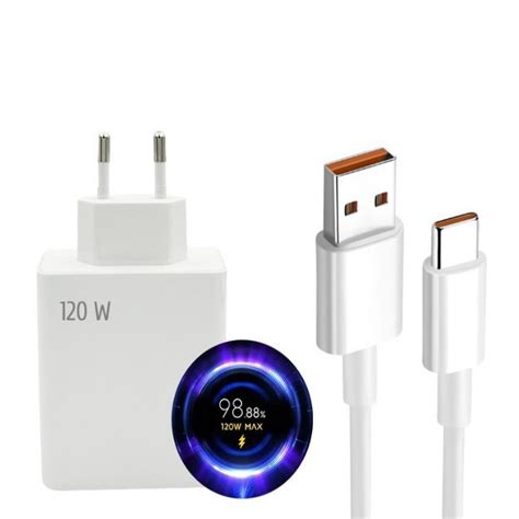 Зарядное устройство 120W + кабель для телефонов Xiaomi и других c ...