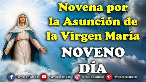 Novena Por La Asunci N De La Virgen Mar A D A De Agosto