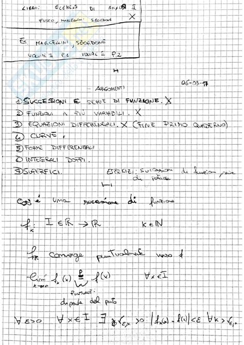 Analisi Matematica Appunti