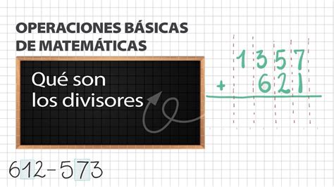 Qué son los divisores Operaciones básicas de matemáticas YouTube